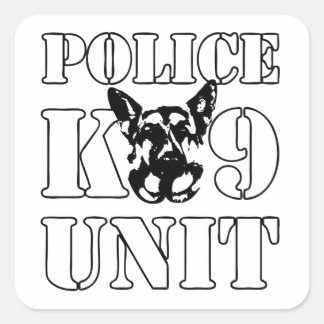 Politie-K-9-eenheid Vierkante Sticker