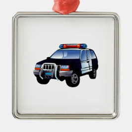 Politie Kantoor ontwerpt auto Digitale kunstbestem Keramisch Ornament