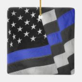 politie keramisch ornament (Achterkant)