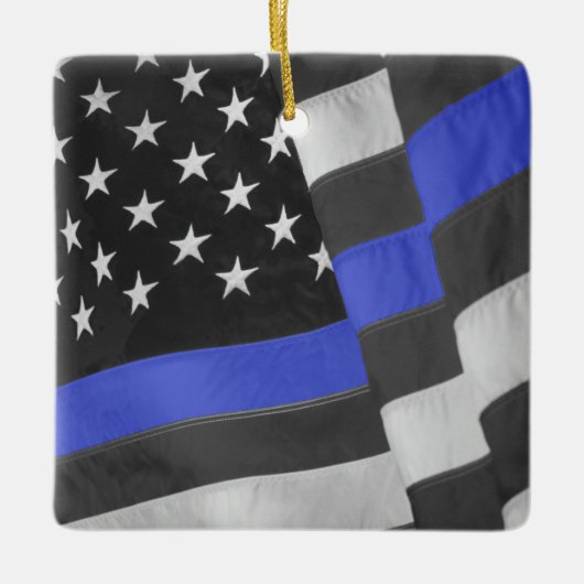 politie keramisch ornament (Voorkant)