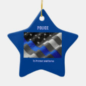 politie keramisch ornament (Voorkant)