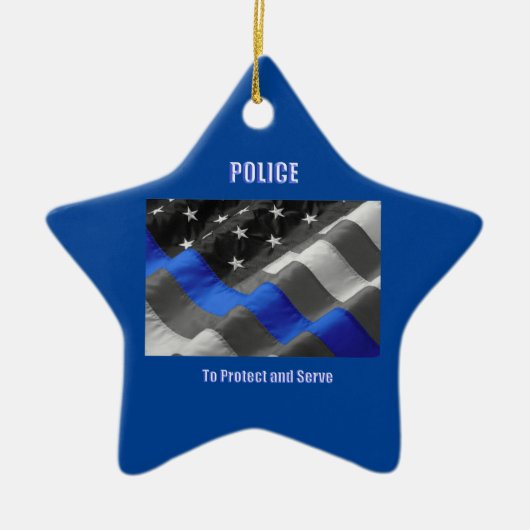 politie keramisch ornament (Voorkant)