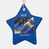 politie keramisch ornament (Links)
