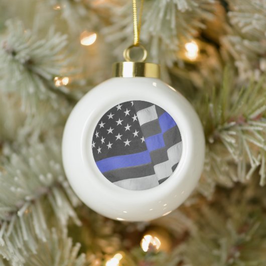 politie keramische bal ornament (Boom)