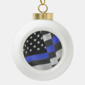 politie keramische bal ornament (Voorkant)