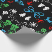 Politie Kerst Decoratief Cadeaupapier (Hoek)