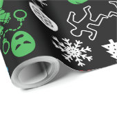 Politie Kerst Decoratief Cadeaupapier (Rol Hoek)