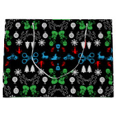 Politie Kerst Decoratief Groot Cadeauzakje (Voorkant)