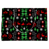 Politie Kerst Decoratief Groot Cadeauzakje (Voorkant)