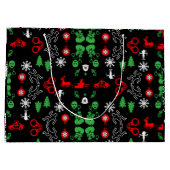 Politie Kerst Decoratief Groot Cadeauzakje (Achterkant)