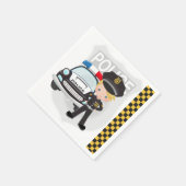 Politie kinder partij servet (Hoek)