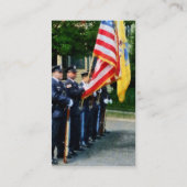 Politie kleurenbeschermheer - Platinum afwerking Visitekaartje (Achterkant)