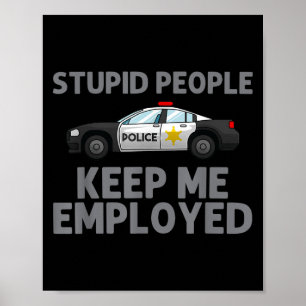 Politie Kunst voor Mannen Vrouwen Politie Politie Poster
