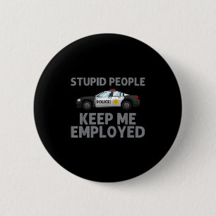 Politie Kunst voor Mannen Vrouwen Politie Politie Ronde Button 5,7 Cm