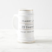 Politie lange dienst of pensioen bierpul (Voorkant links)