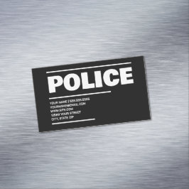 politie magnetisch visitekaartje