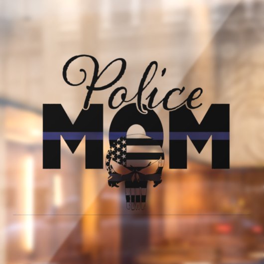 Politie Mam Auto sticker (Vel 2)