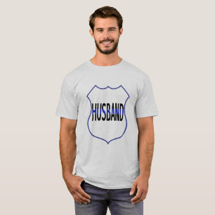 Politie Man Shield Thin Blue Line Mannen T-shirt