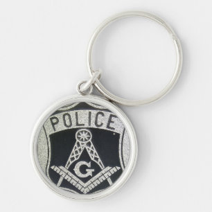 Politie-Masonische Sleutelhanger