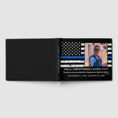 Politie Memorial Thin Blue Line Foto Funeral Gastenboek (Volledig)