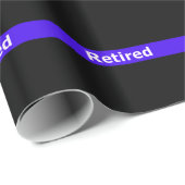 Politie met blauwe lijn cadeaupapier (Rol Hoek)