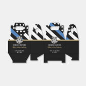 Politie met blauwe lijn Gefeliciteerd pensionering Bedankdoosjes (Uitgevouwen)