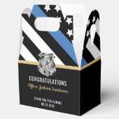 Politie met blauwe lijn Gefeliciteerd pensionering Bedankdoosjes (Geopend)