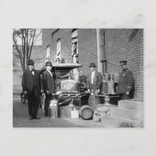 Politie Met Inbeslaggenomen Stille Stokerij, 1922 Briefkaart