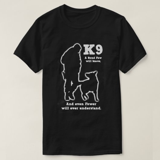 Politie Militaire Dog K9 T-shirt (Design voorkant)
