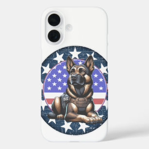Politie Militaire Hond K9 Unit iPhone 16 Hoesje