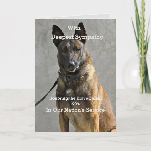 Politie - Militaire K9-sympathiekaart Kaart (Voorkant)
