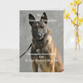 Politie - Militaire K9-sympathiekaart Kaart (Gele Bloem)