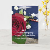 Politie - militaire sympathiekaart kaart (Gele Bloem)