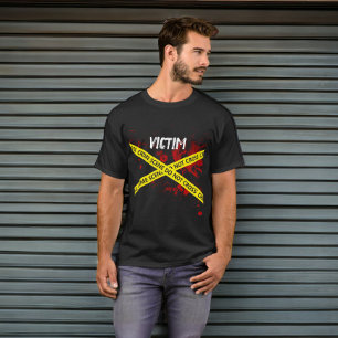 Politie Misdaad Scène Moord Mysterie Slachtoffer T-shirt