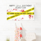 Politie Misdaad Scene Tape Gepersonaliseerd Spandoek (Insitu)