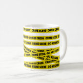 Politie misdaadscène kruist Amerikaanse detective  Koffiemok (Voorkant rechts)