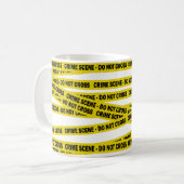 Politie misdaadscène kruist Amerikaanse detective  Koffiemok (Voorkant links)