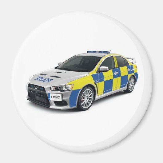 Politie Mitsubishi Lancer EVO Magneet (Voorkant)