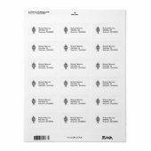 Politie Motorfiets Adreslabel Etiket (Full Sheet)