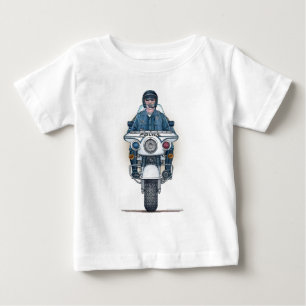 Politie Motorfiets Baby T-shirt