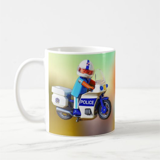 Politie motorfiets Mok (Links)