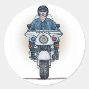 Politie Motorfiets Sticker