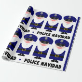 Politie Navidad Cadeaupapier (Uitgerold)