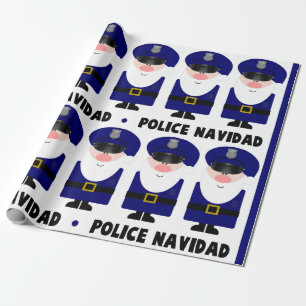 Politie Navidad Cadeaupapier