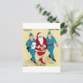 Politie Navidad: De kerstman is erg slecht Feestdagenkaart (Staand voorkant)