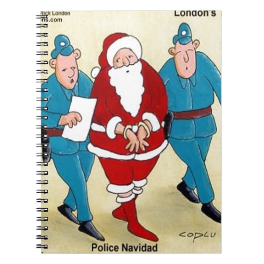 Politie Navidad: De kerstman is erg slecht Notitieboek (Voorkant)