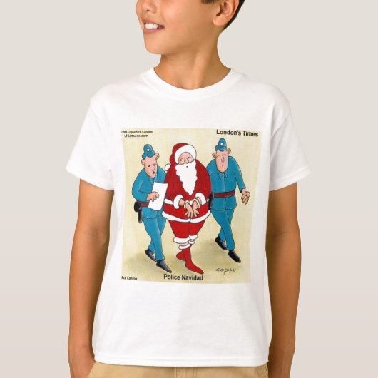 Politie Navidad: De kerstman is erg slecht T-shirt (Voorkant)
