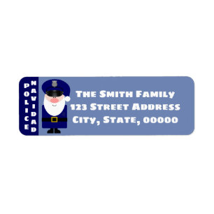 Politie Navidad Etiket