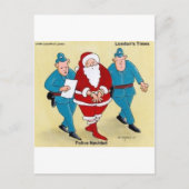 Politie Navidad Funny kerstcadeautjes en T - shirt Feestdagenkaart (Voorkant)