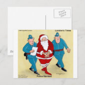 Politie Navidad Funny Kerstkerstcadeautjes en Kaar Feestdagenkaart (Voorkant / Achterkant)